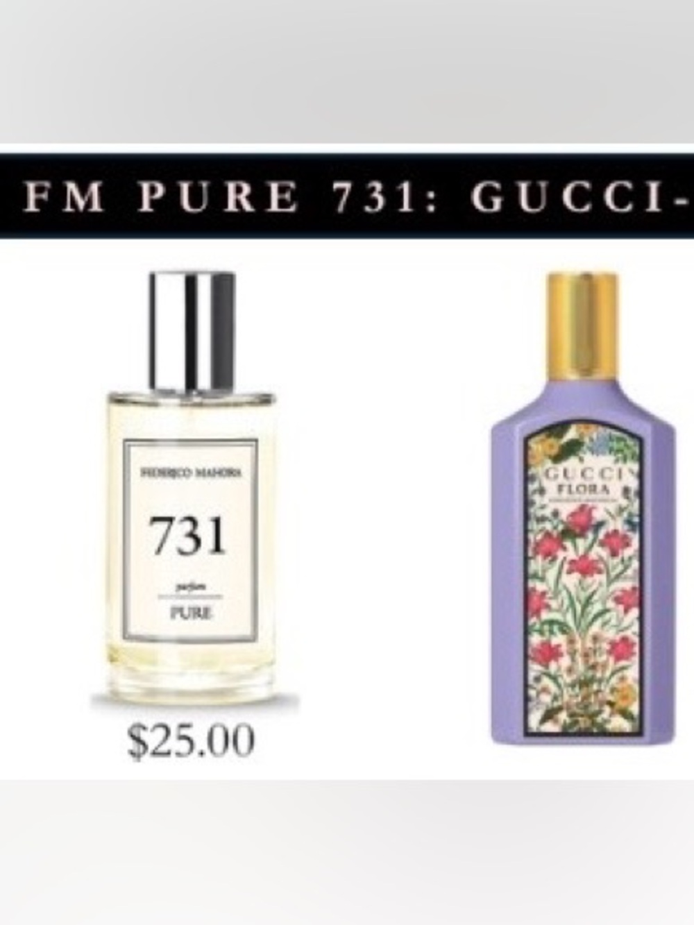 Federico Mahora PURE Femme Parfum 731 inspired by Marc Jacobs Magnolia